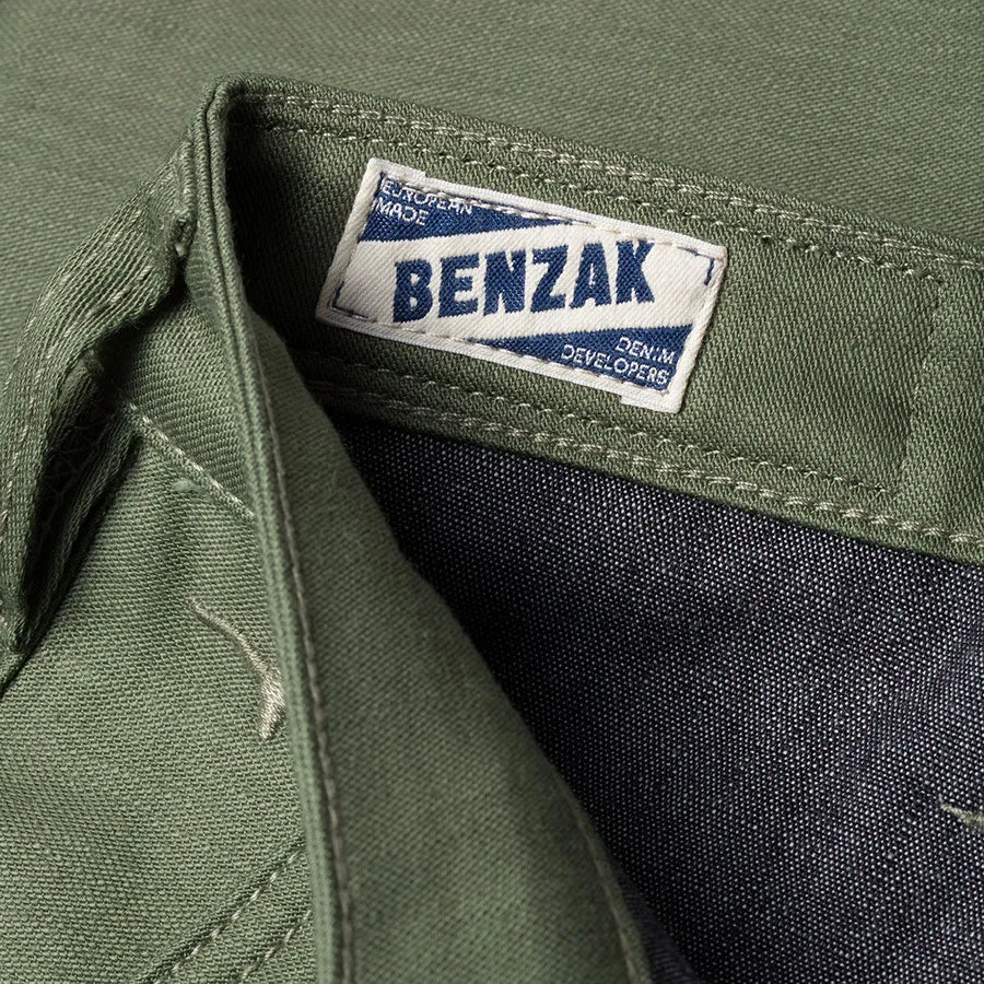 Benzak Denim Developers - BC-01 - TAPERED CHINO - 10 oz. Army Green Military Twill