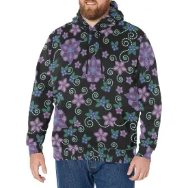 Berry Picking Men's Long Sleeve Fleece Hoodie