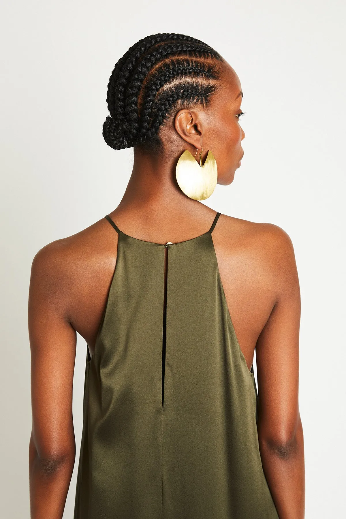   Beryll Sienna Silk Dress | Olive