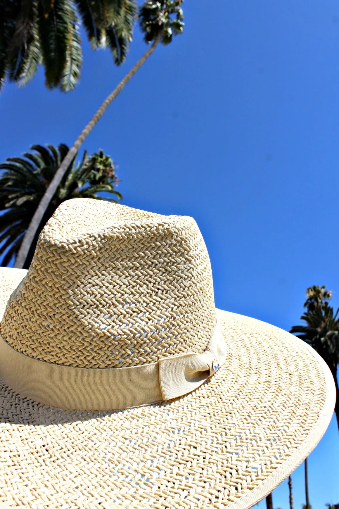 BEST SELLER!! The Palm Desert Straw Panama Hat in Light