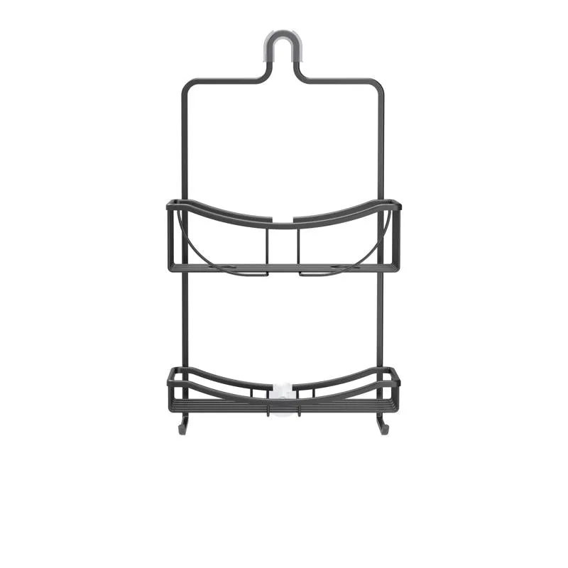 Better Living Venus 19.5 in. H X 4.5 in. W X 11 in. L Matte Black Shower Caddy