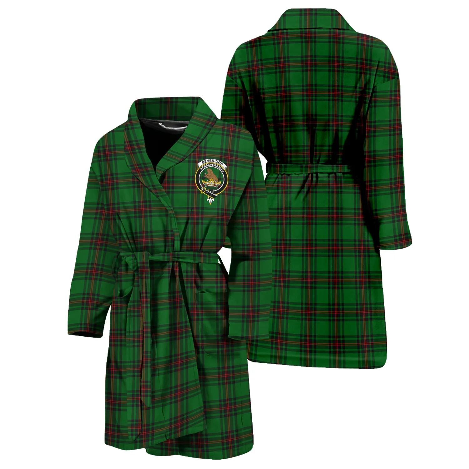 Beveridge Tartan Bathrobe with Family Crest