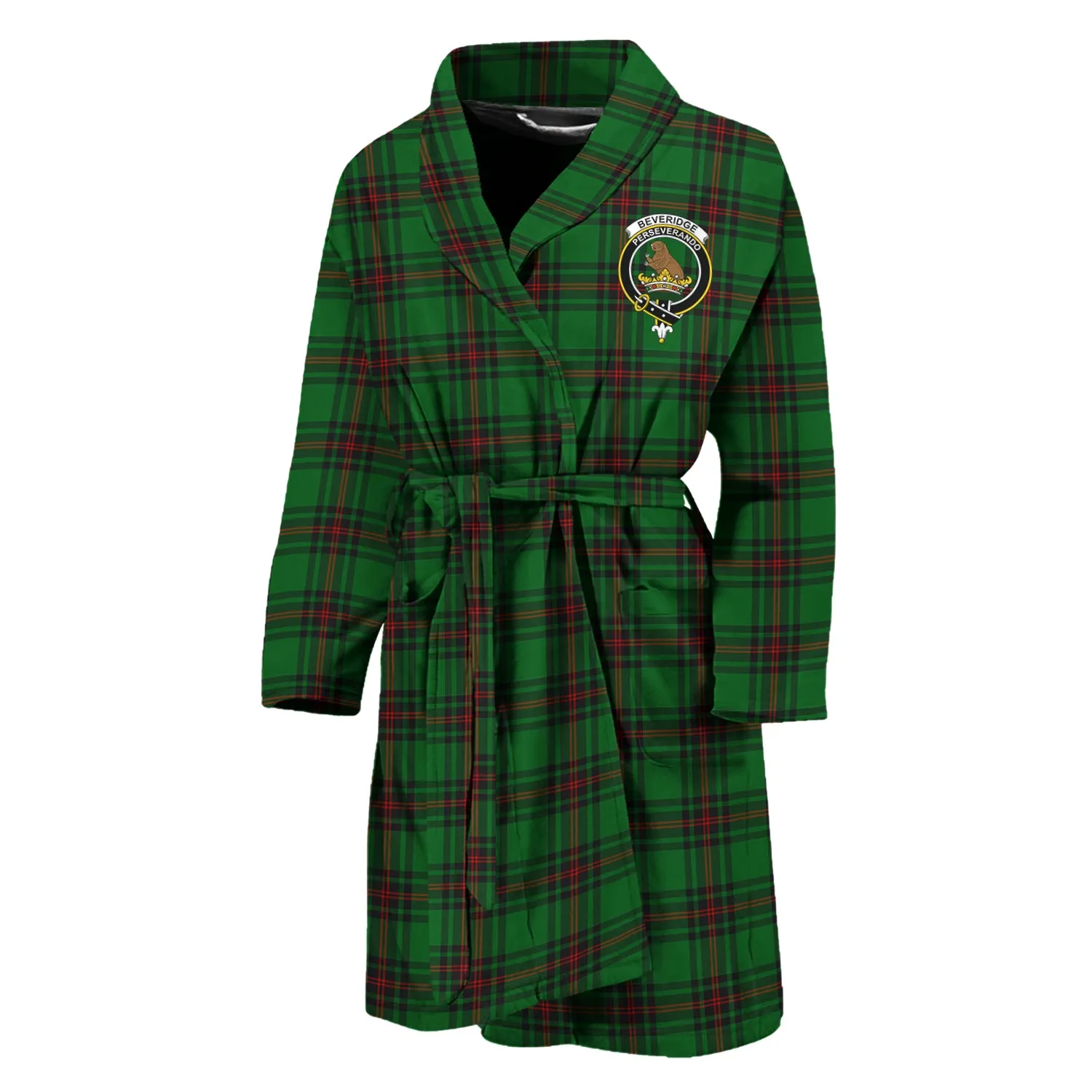 Beveridge Tartan Bathrobe with Family Crest