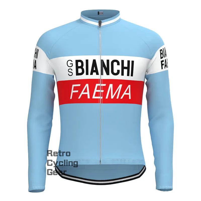 BIANCHI Retro Long Sleeve Cycling Kit