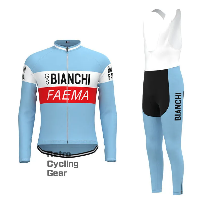 BIANCHI Retro Long Sleeve Cycling Kit