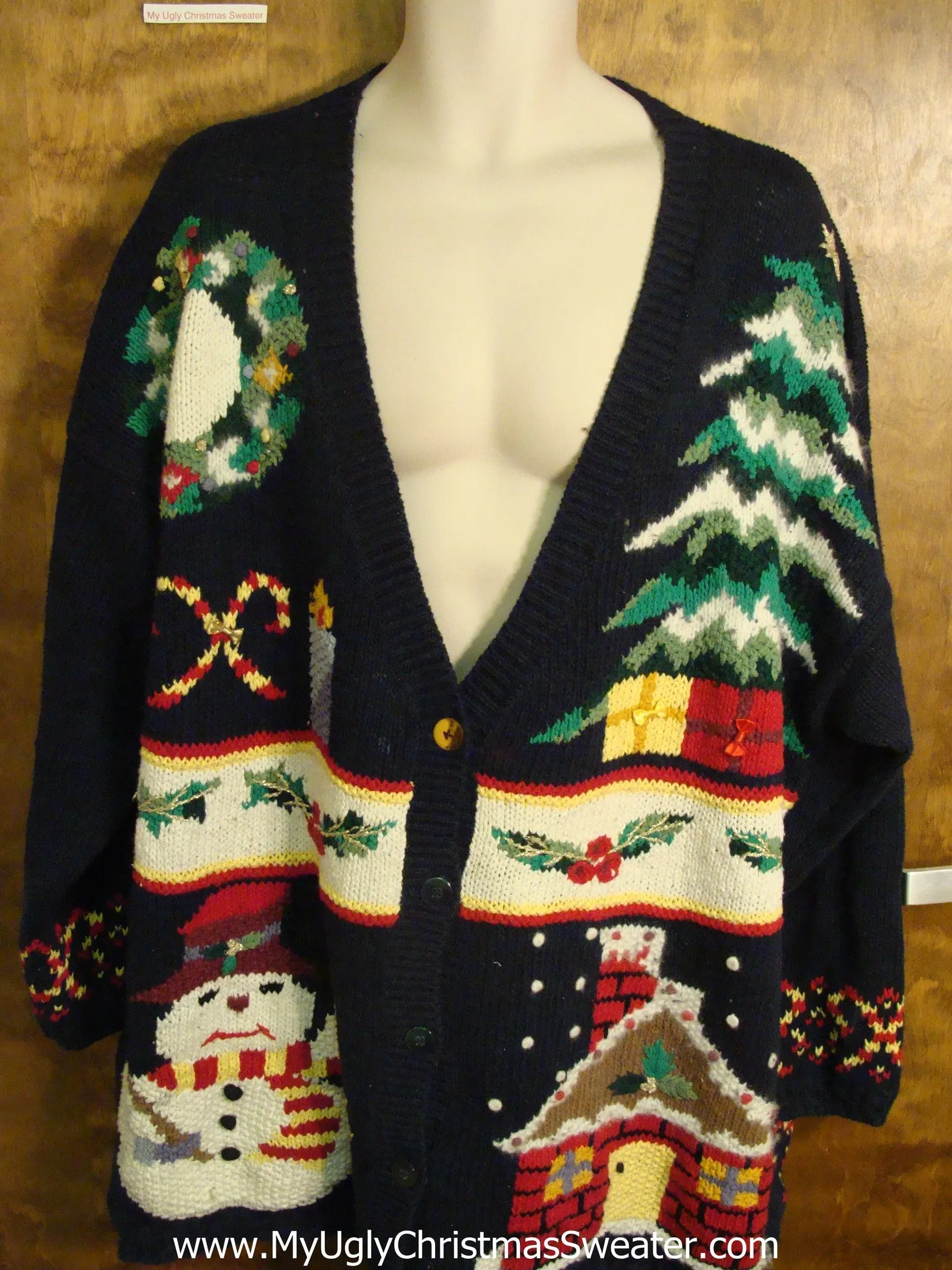 Big Size XXXL 4XL 80s Ugly Christmas Sweater