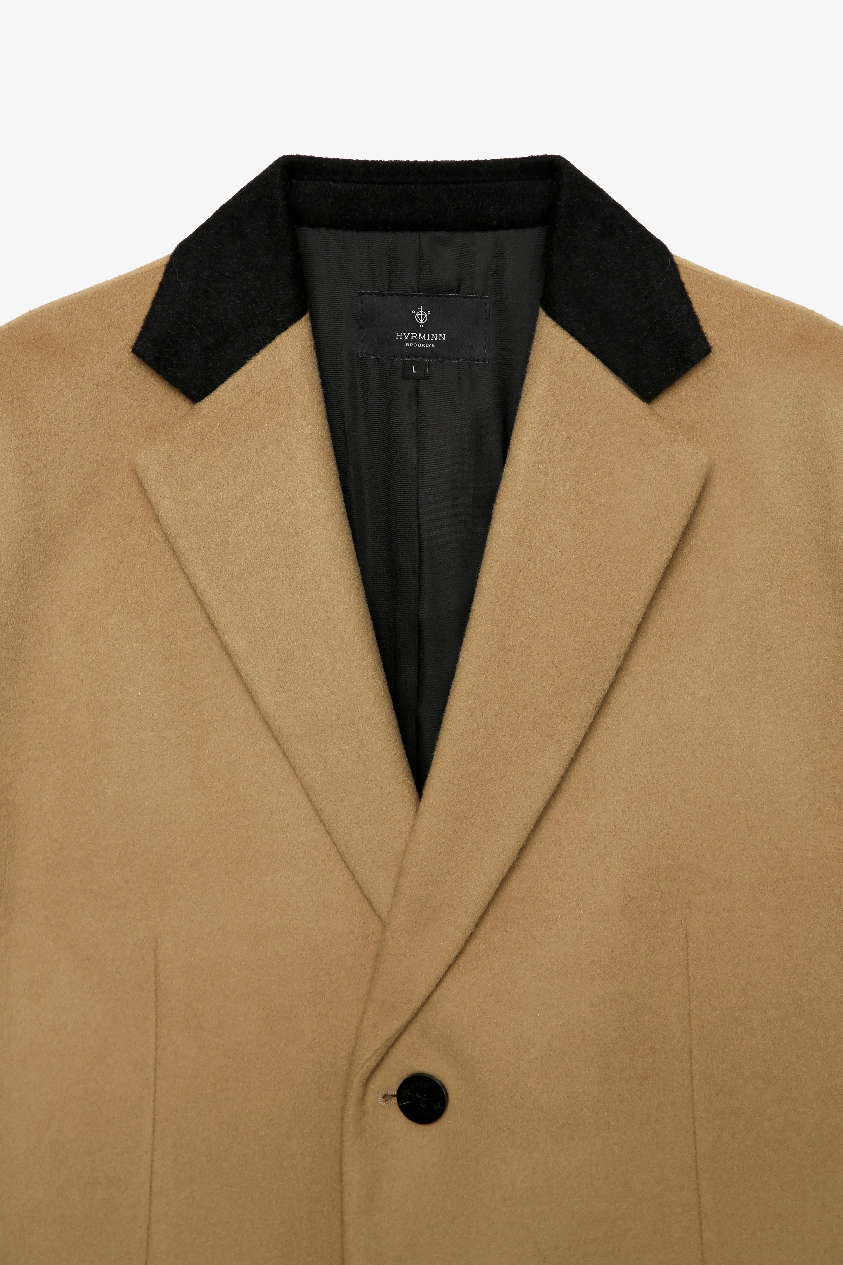 BILLIE CAMEL CONTRAST OVERCOAT