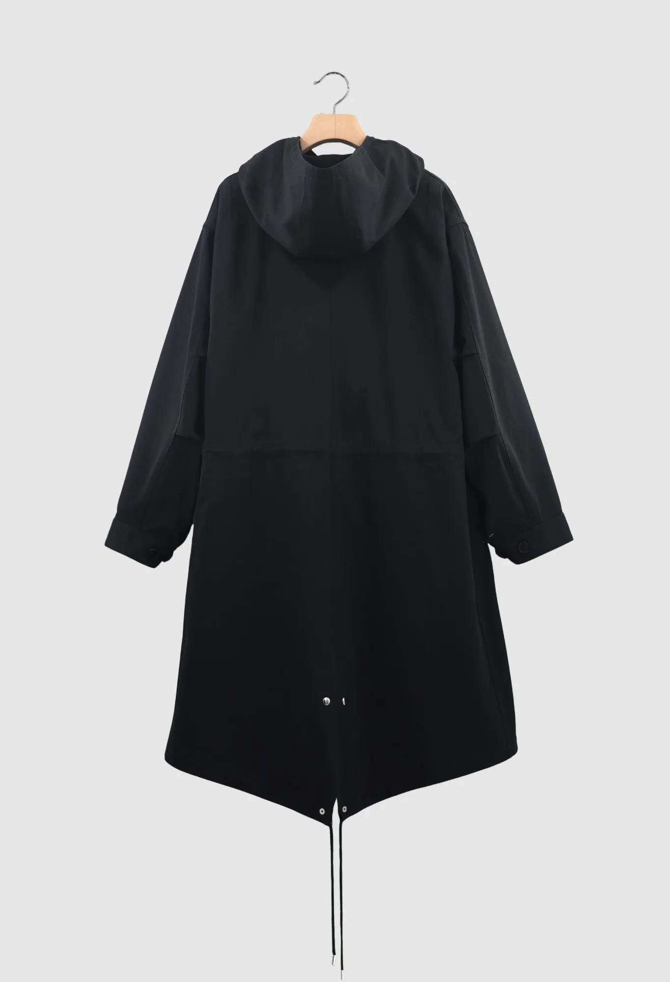 BILLIE - Cotton Shell Parka in Black