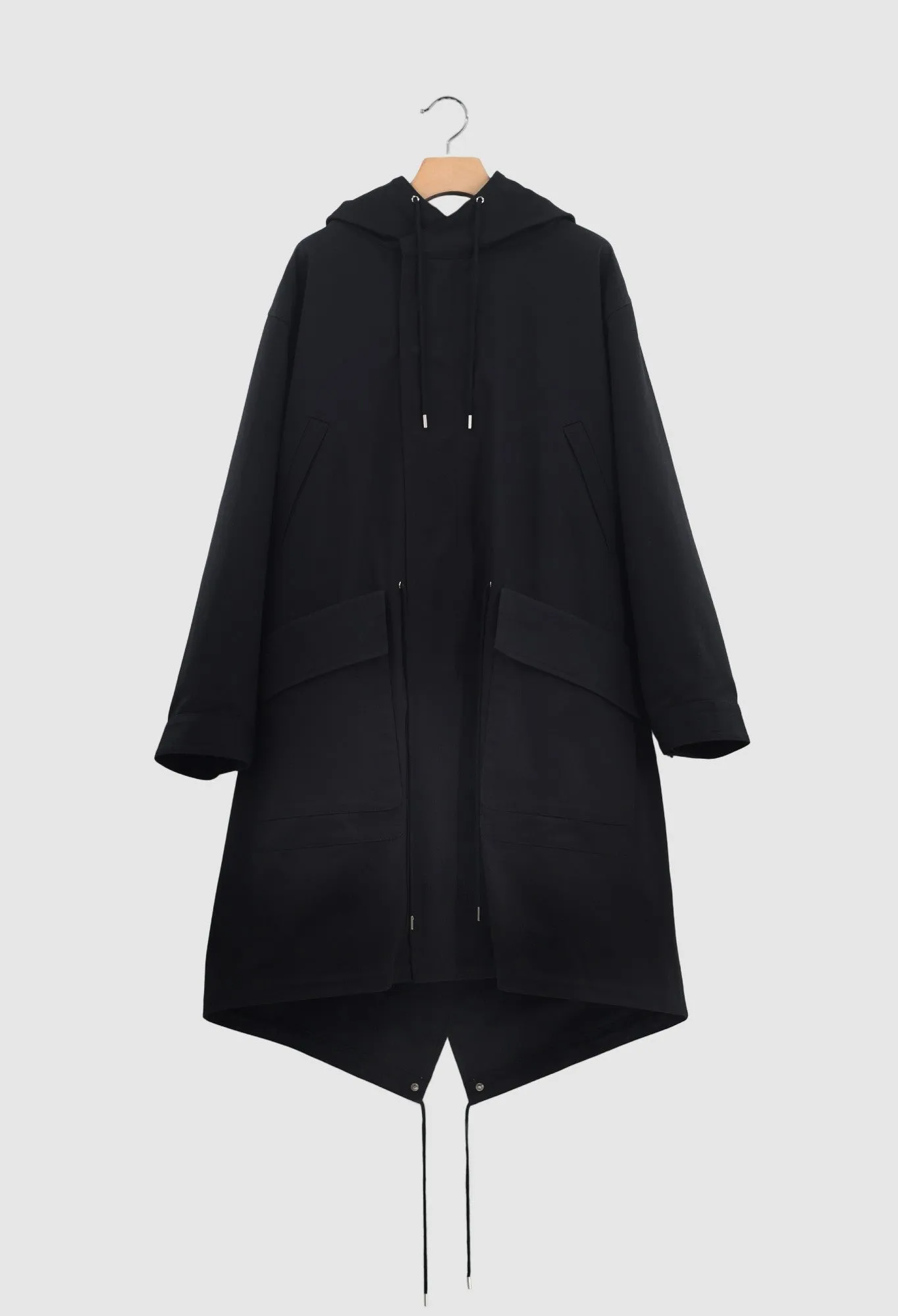 BILLIE - Cotton Shell Parka in Black