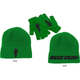 Billie Eilish Unisex Beanie Hat & Glove Set:Blohsh