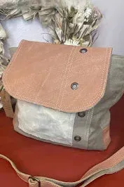 Biplane Canvas Suede Crossbody