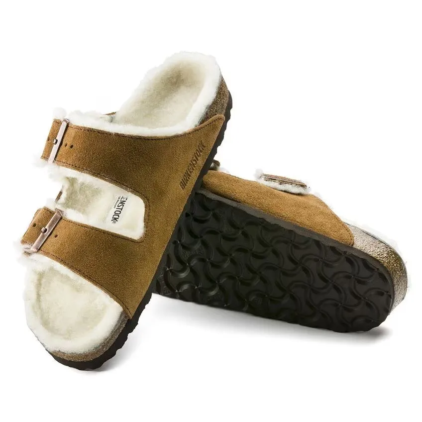 Birkenstock Arizona Mink Lined Shearling