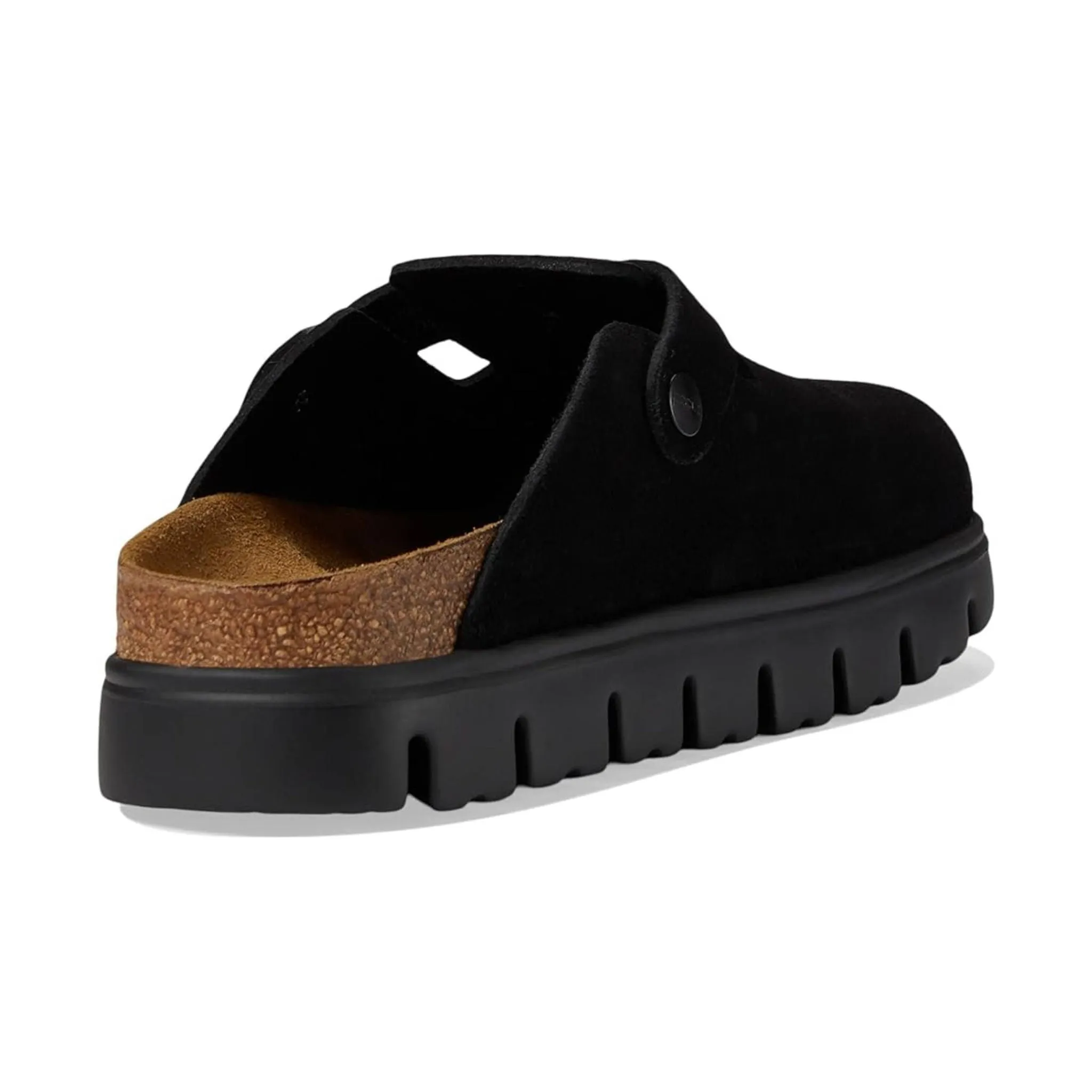 Birkenstock Papillio Boston Chunky Clog - Black Suede