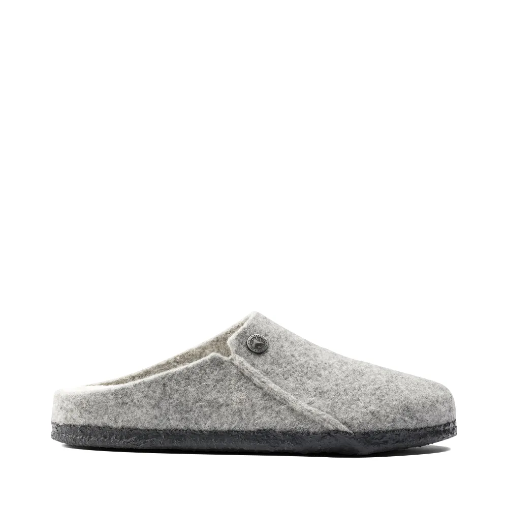 Birkenstock Women's Zermatt Shearling Slip On Clog Slipper in Light Grey