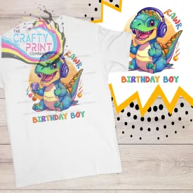 Birthday Boy Dinosaur Children's T-shirt