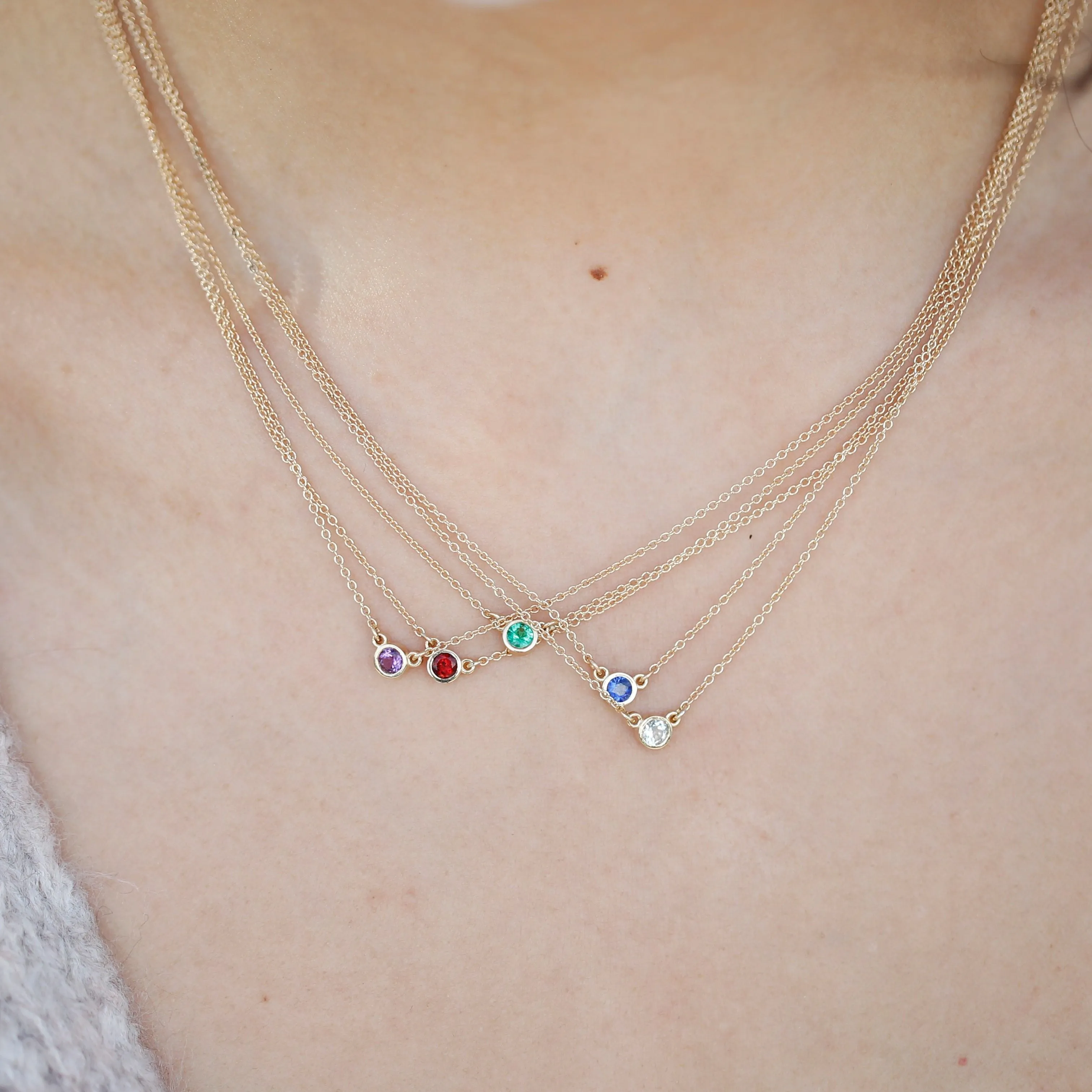 Birthstone Mae Necklace