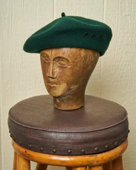 Biscay Beret in Hunter Green