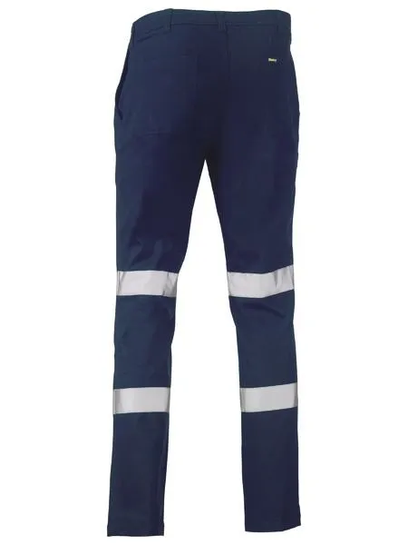 Bisley Taped Biomotion Stretch Cotton Drill Work Pants (BP6008T)