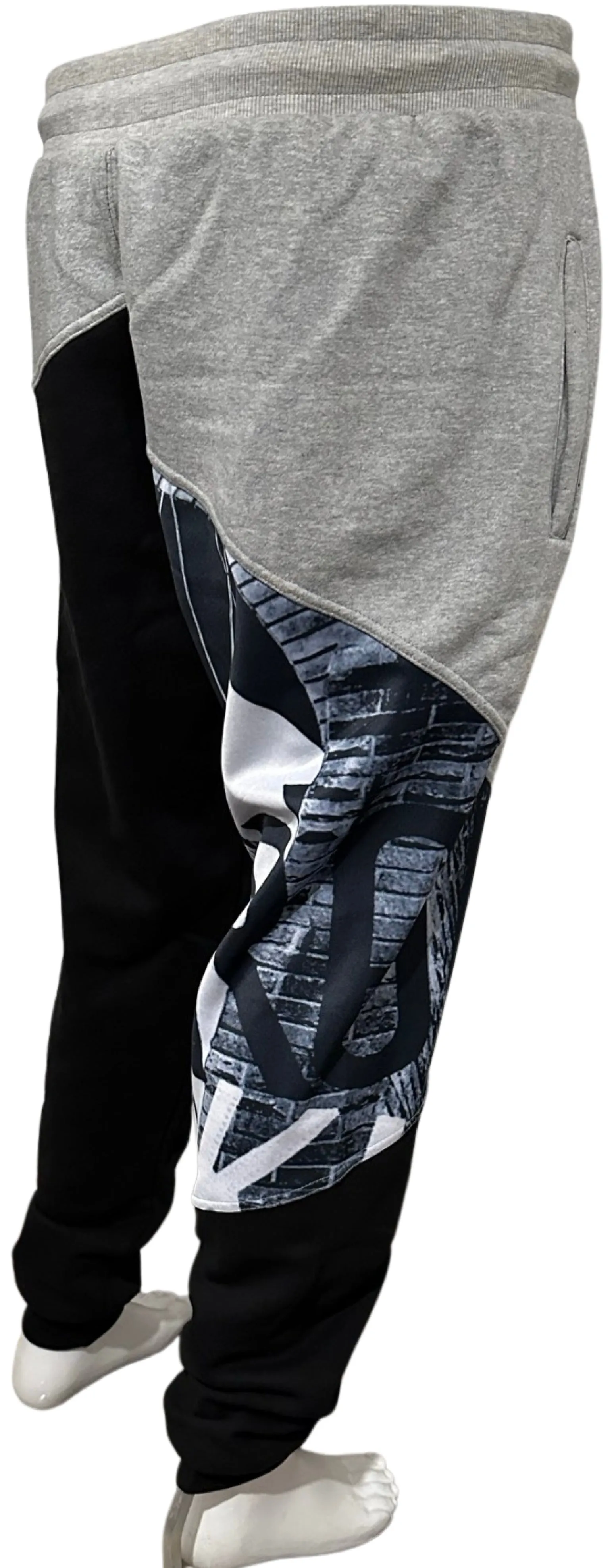 ^BKLYN^ (BLACK-GREY) LUX JOGGER SWEATPANTS