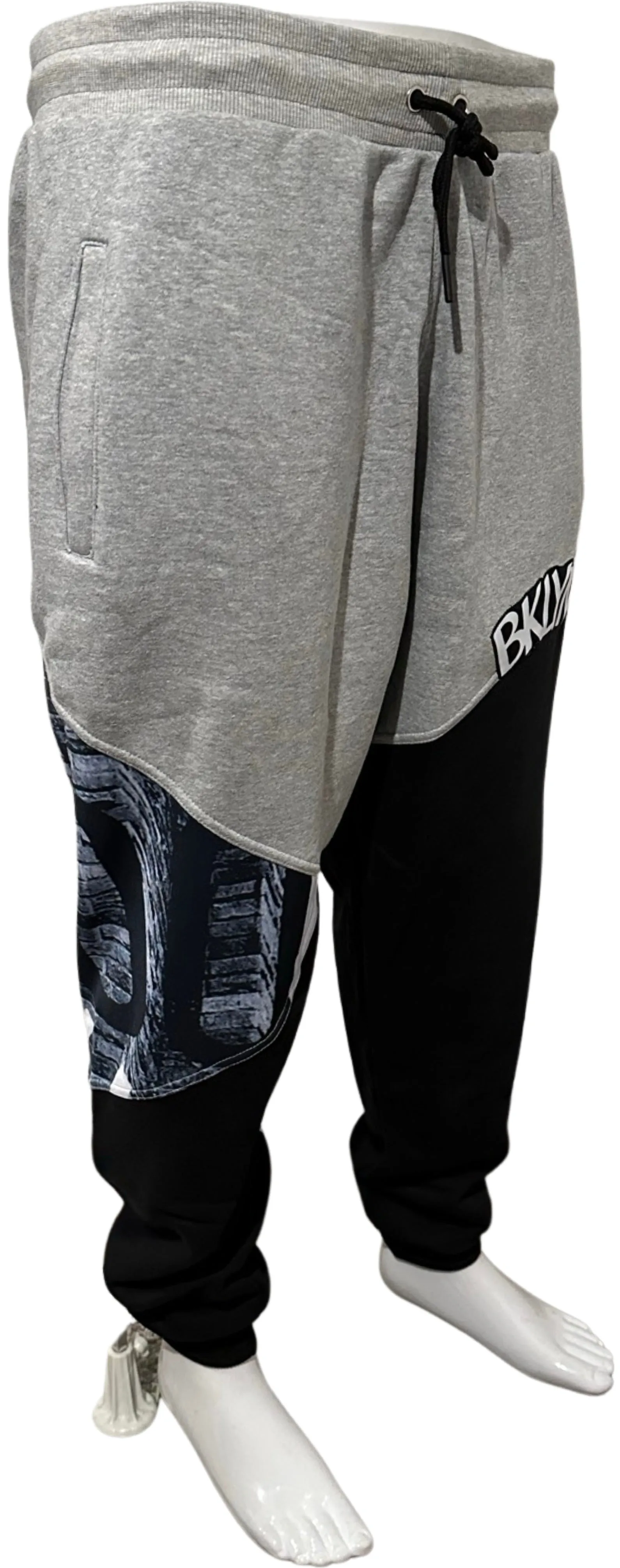 ^BKLYN^ (BLACK-GREY) LUX JOGGER SWEATPANTS