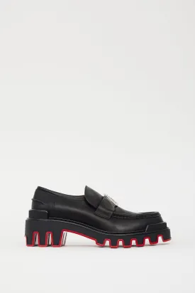 Black & Red Moc Dune Uomo Loafer