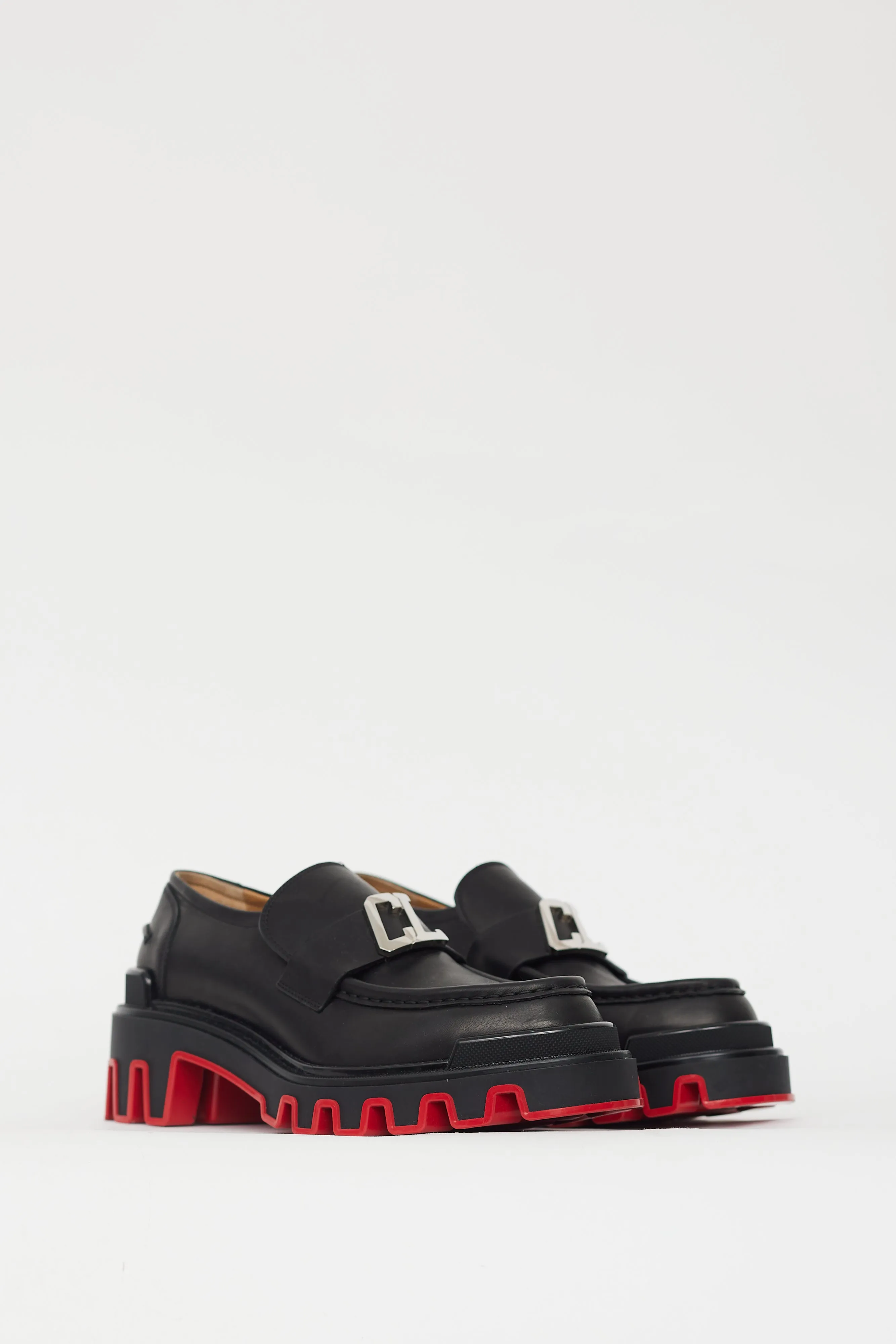 Black & Red Moc Dune Uomo Loafer