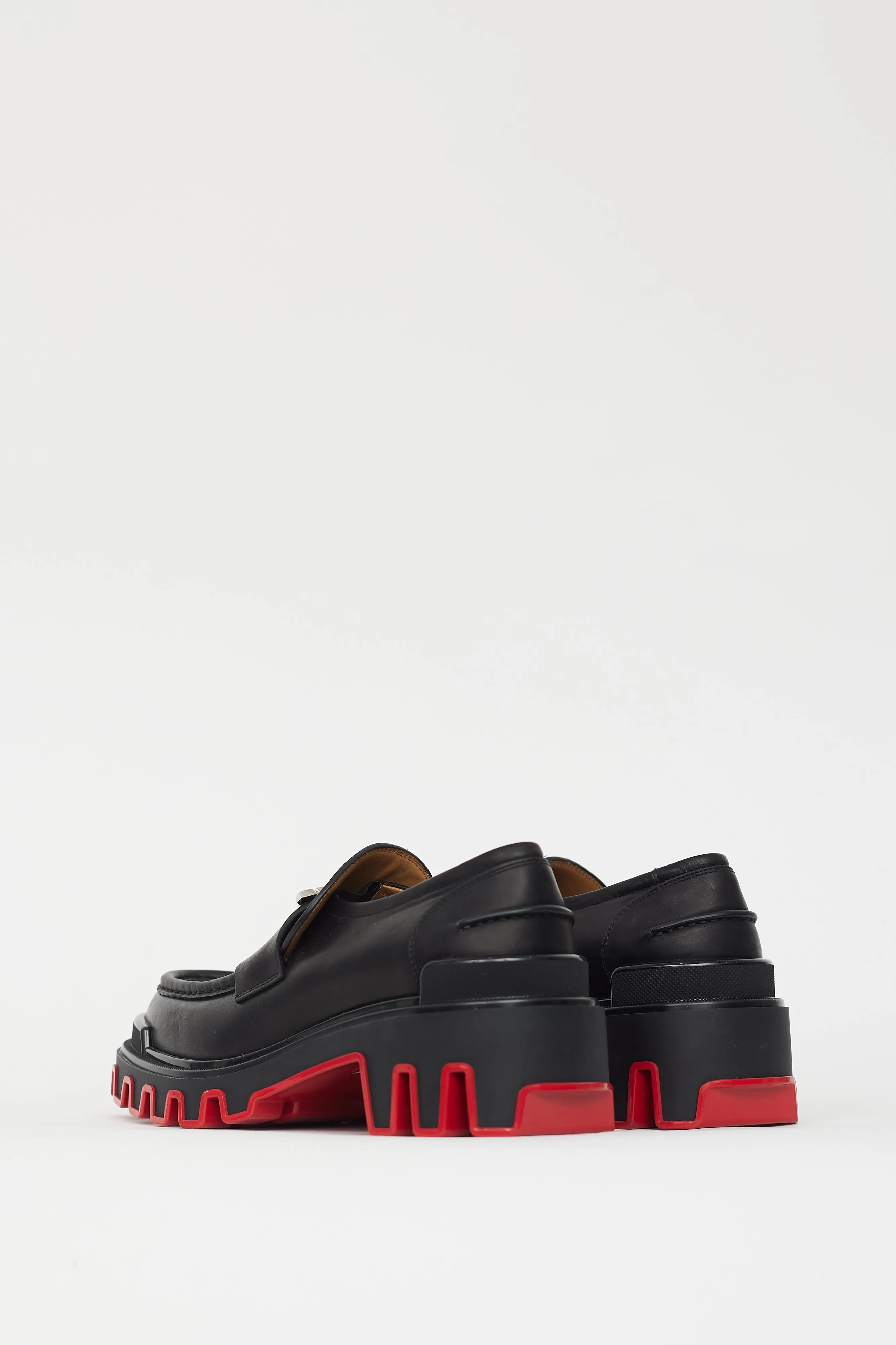 Black & Red Moc Dune Uomo Loafer