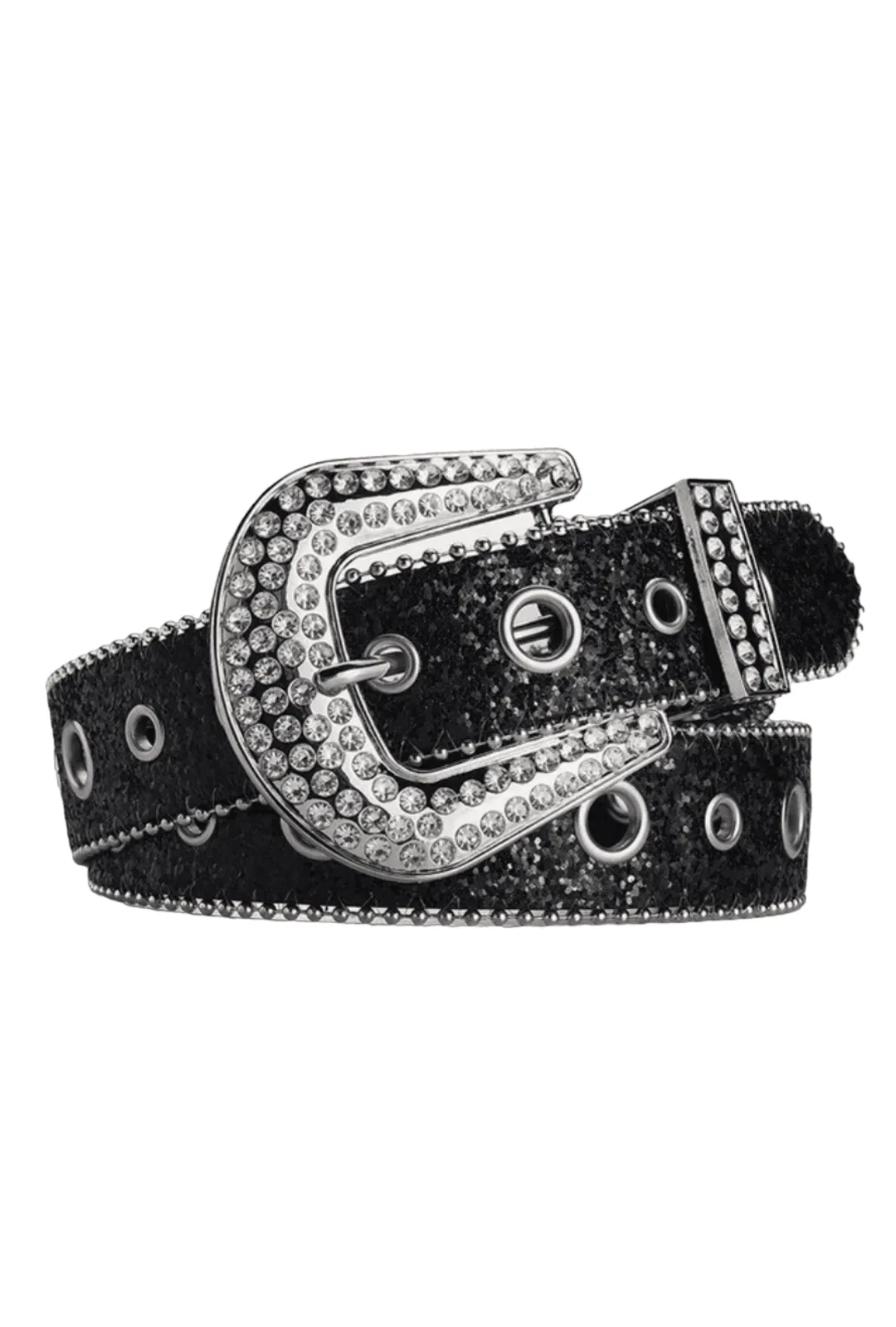 Black Bling Belt