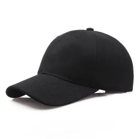 Black Cap Solid Color Baseball Cap Snapback Caps