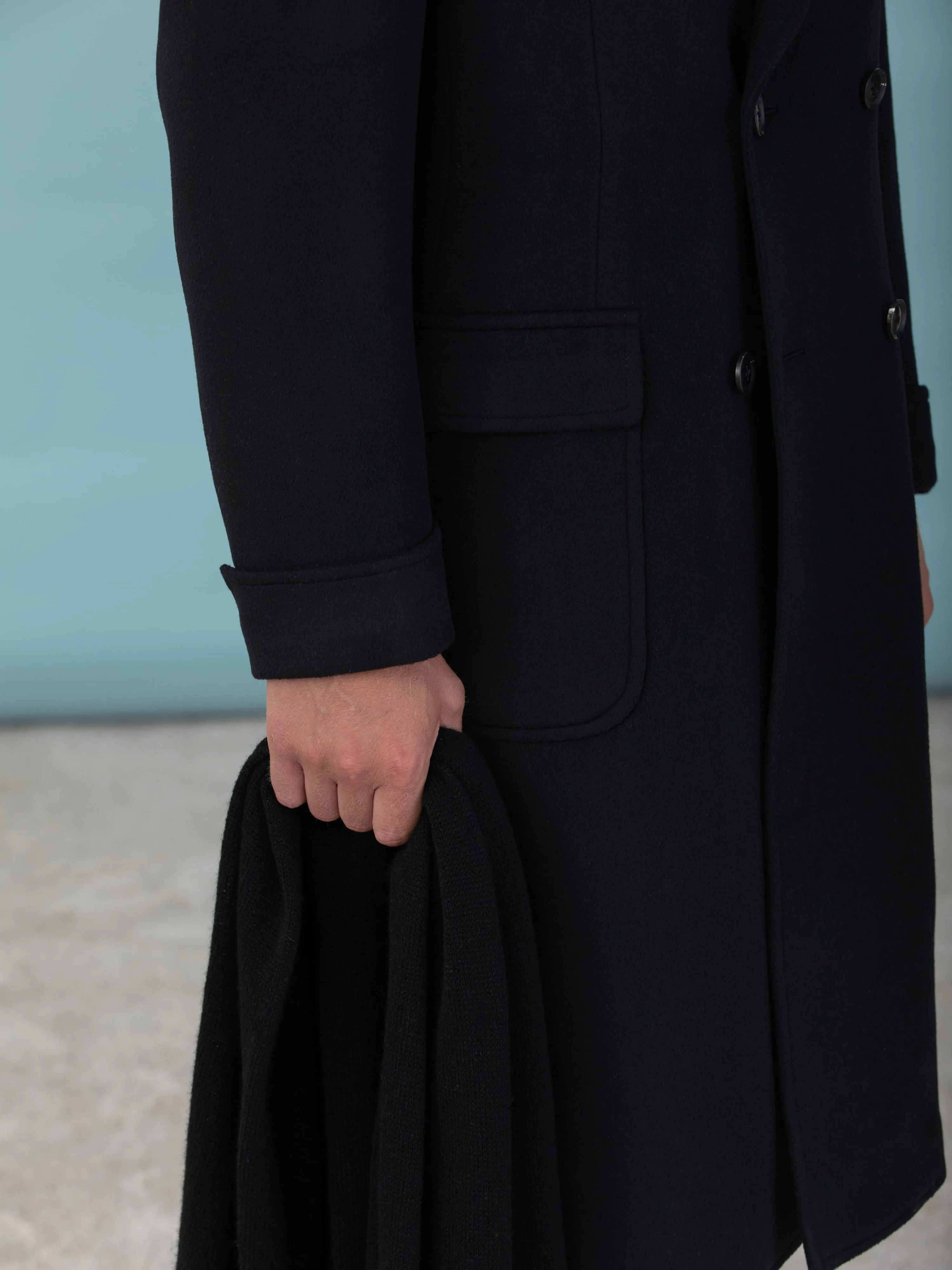 Black Cashmere Coat