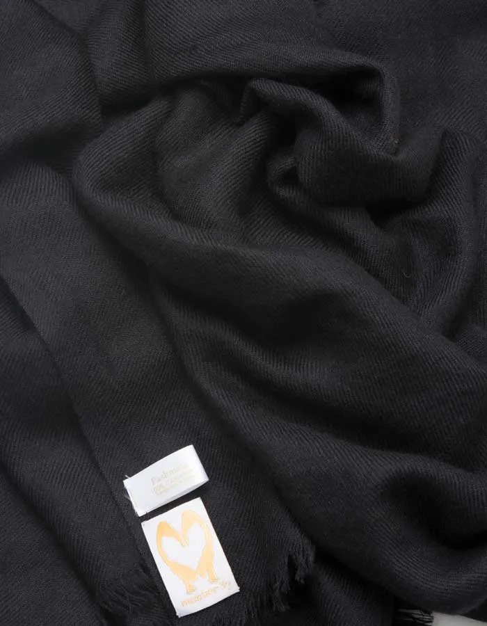 Black Cashmere Pashmina