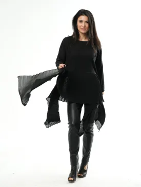 Black Chiffon Tunic