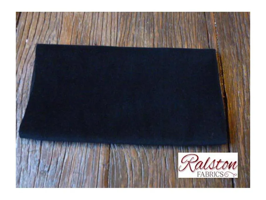 BLACK - Cotton Dressmaking / Crafting Velvet Velveteen Fabric - Lightweight - Crafts, Sewing, Dressmaking etc