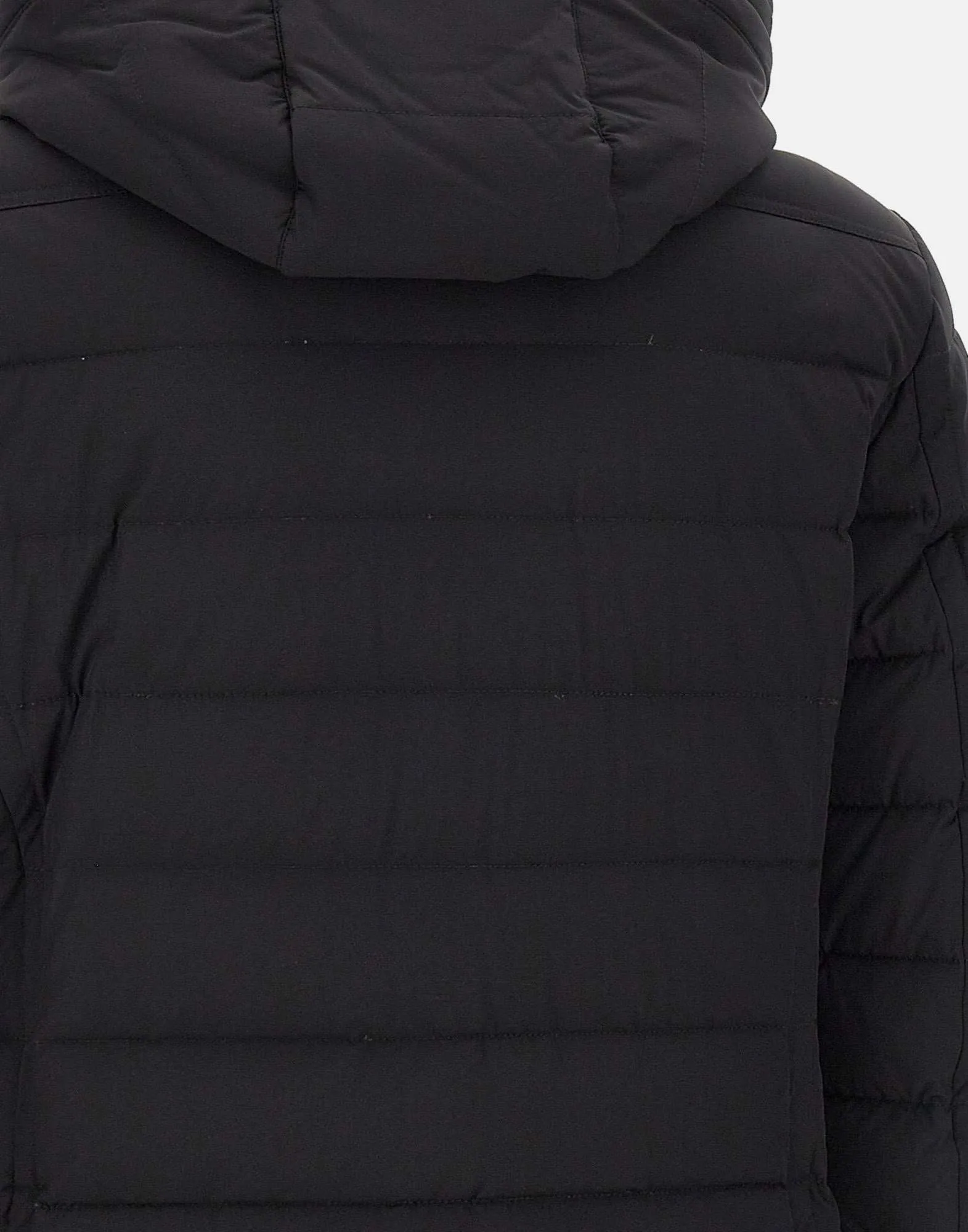 Black Down Padded Hooded Jacket