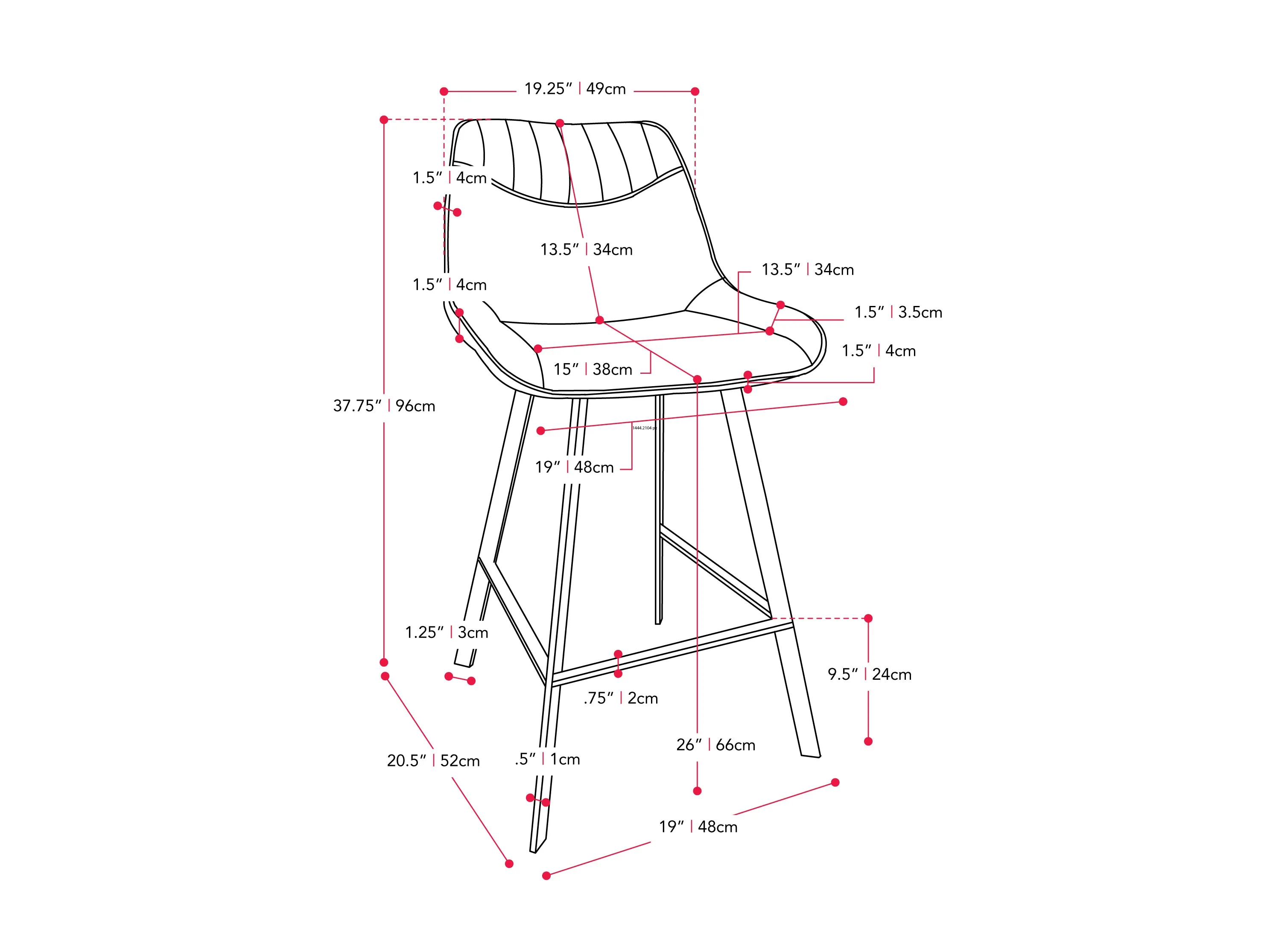 Black Farmhouse Bar Stools, Set of 2