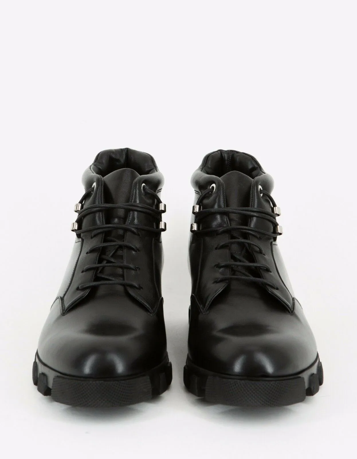 Black Leather Ankle Boots