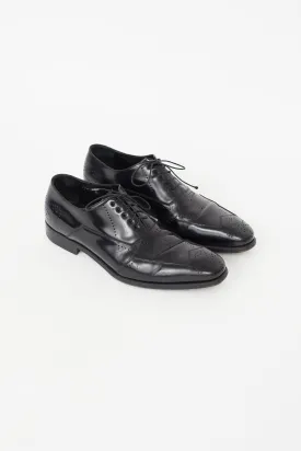 Black Leather Baroque Oxford