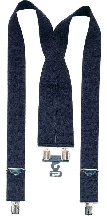 Black - Military Pants Suspenders 2" WIde