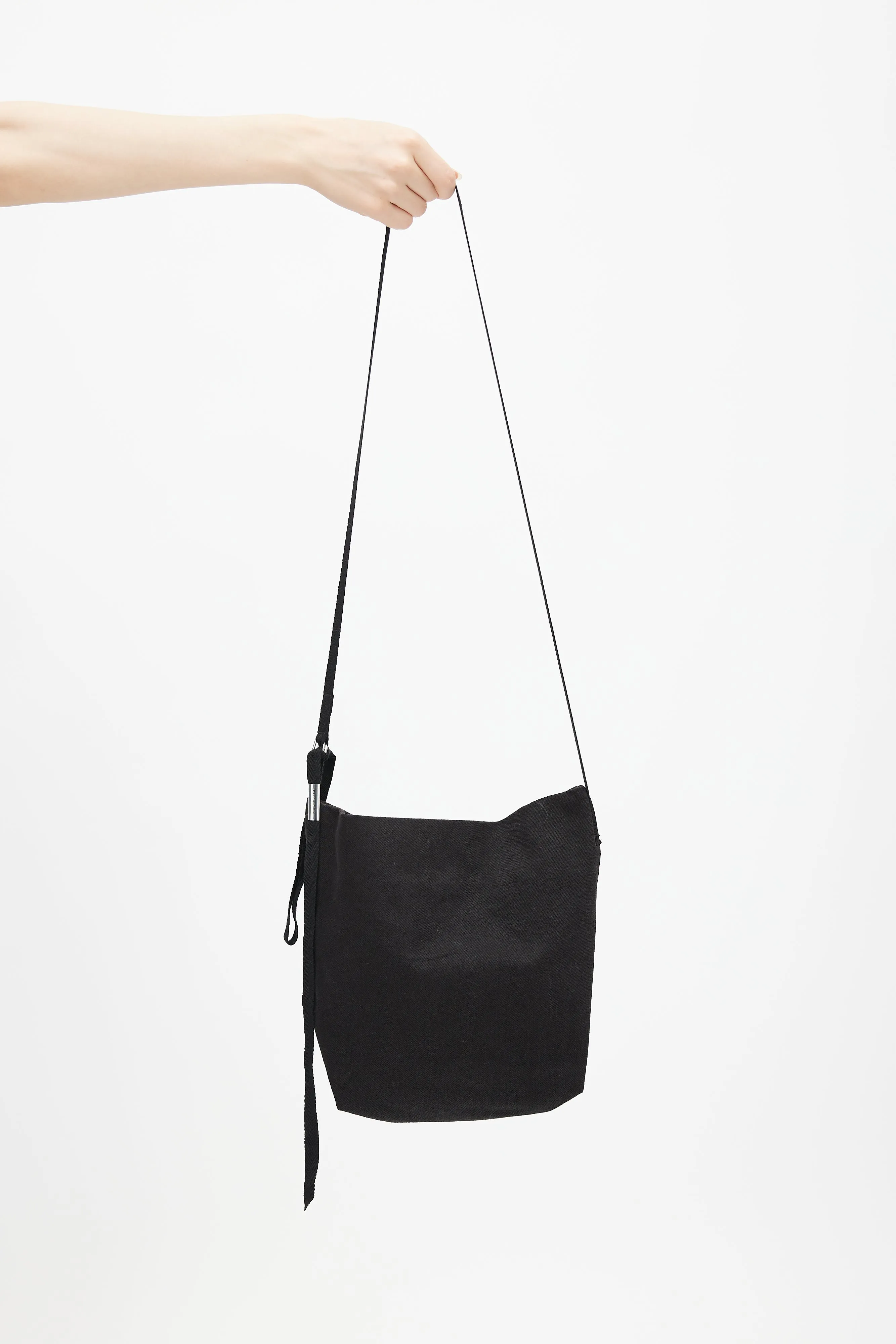 Black Mini Sack Crossbody Bag