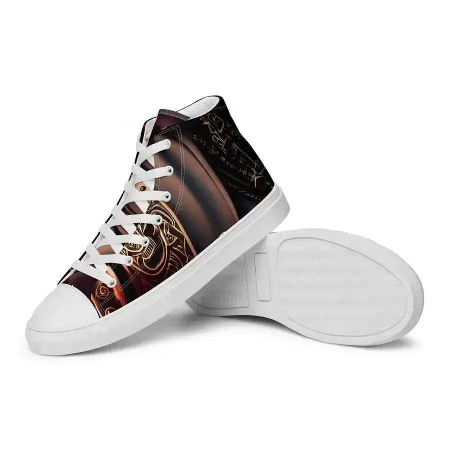 Black pirates men’s high top stylish shoes