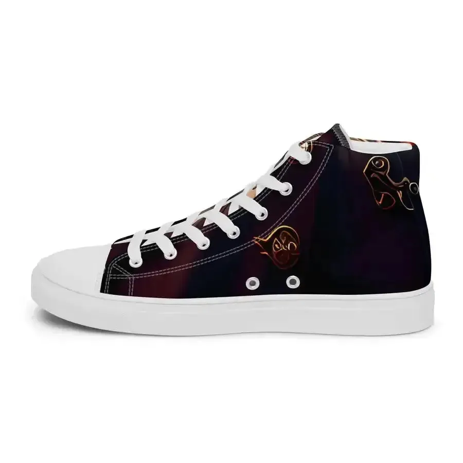 Black pirates men’s high top stylish shoes