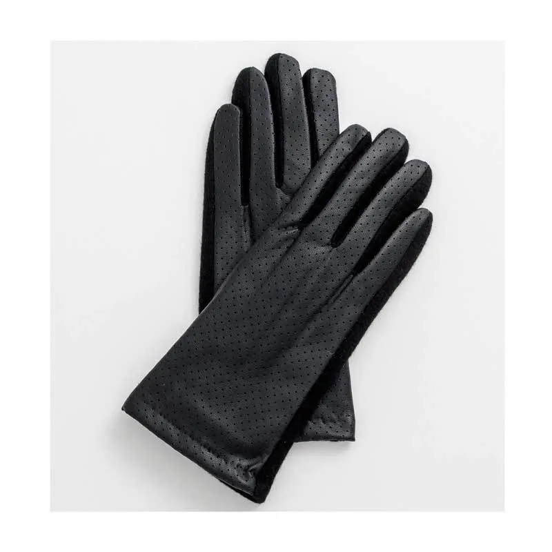 Black PU Leather Gloves