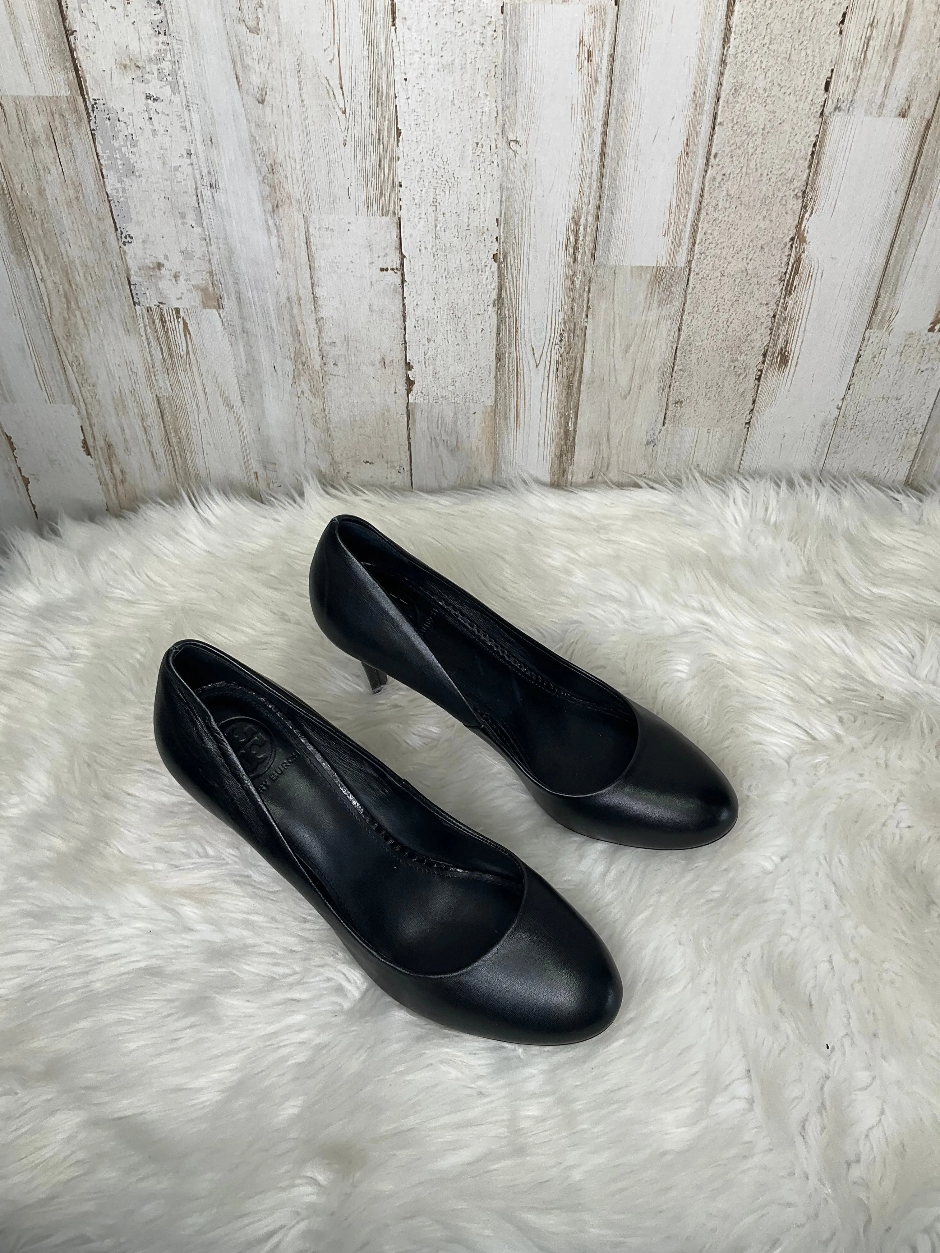 Black Shoes Heels Stiletto Tory Burch, Size 8