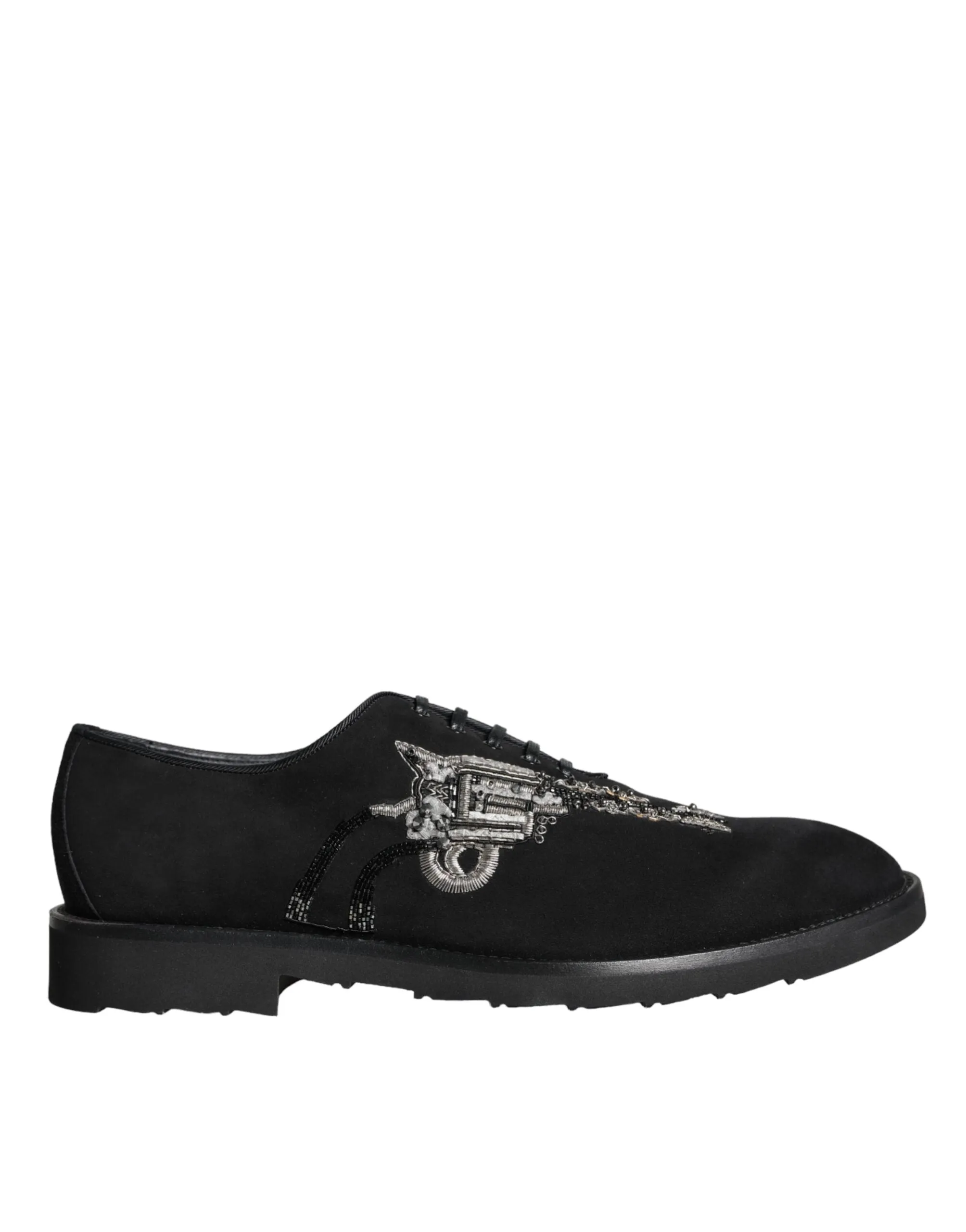 Black Suede Sicilia Lace Up Formal Shoes