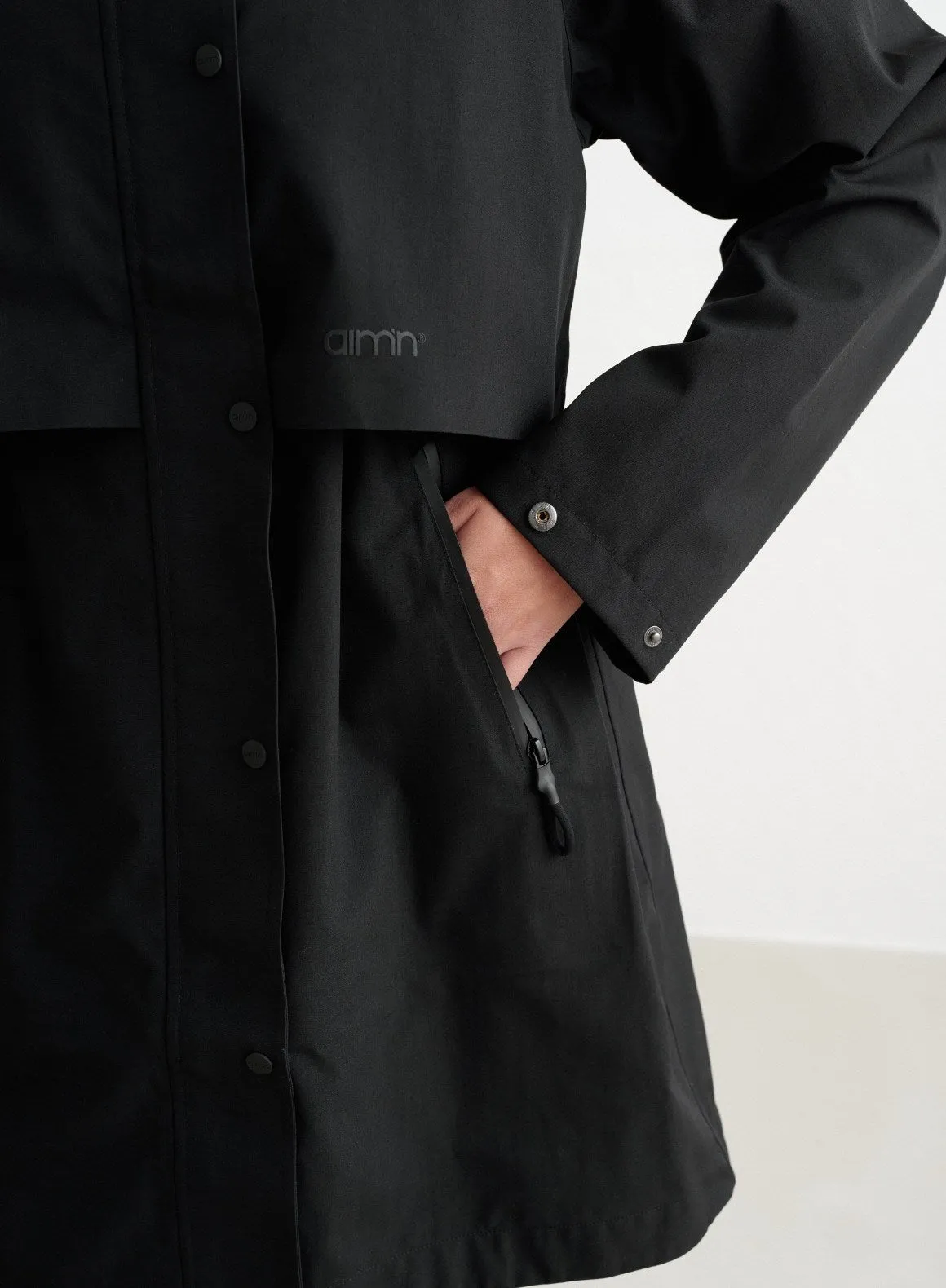 Black Waterproof Parka