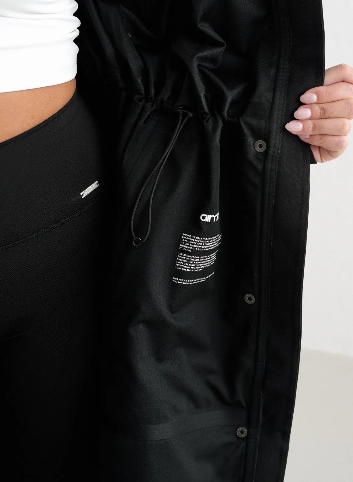 Black Waterproof Parka