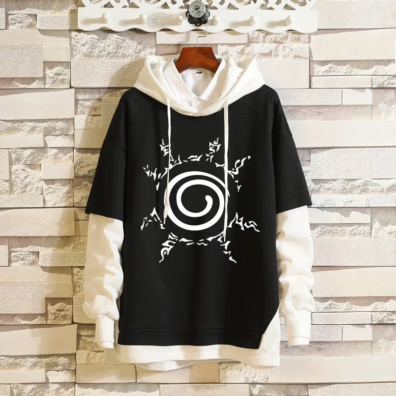 Black White Denim Collection 1 Hoodies/Jackets Naruto/Boruto (Variants Available)