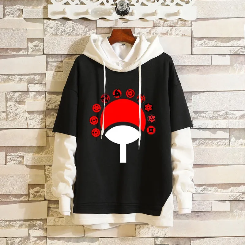 Black White Denim Hoodies/Jackets Collection 2 Naruto/Boruto (Variants Available)