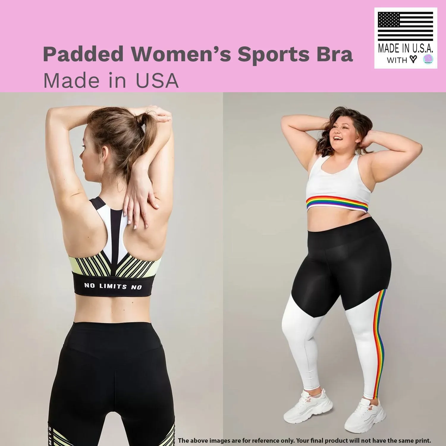 Black White Striped Sports Bra, Best Vertical Stripes Longline Sports Bra For Ladies-Made in USA/EU/MX