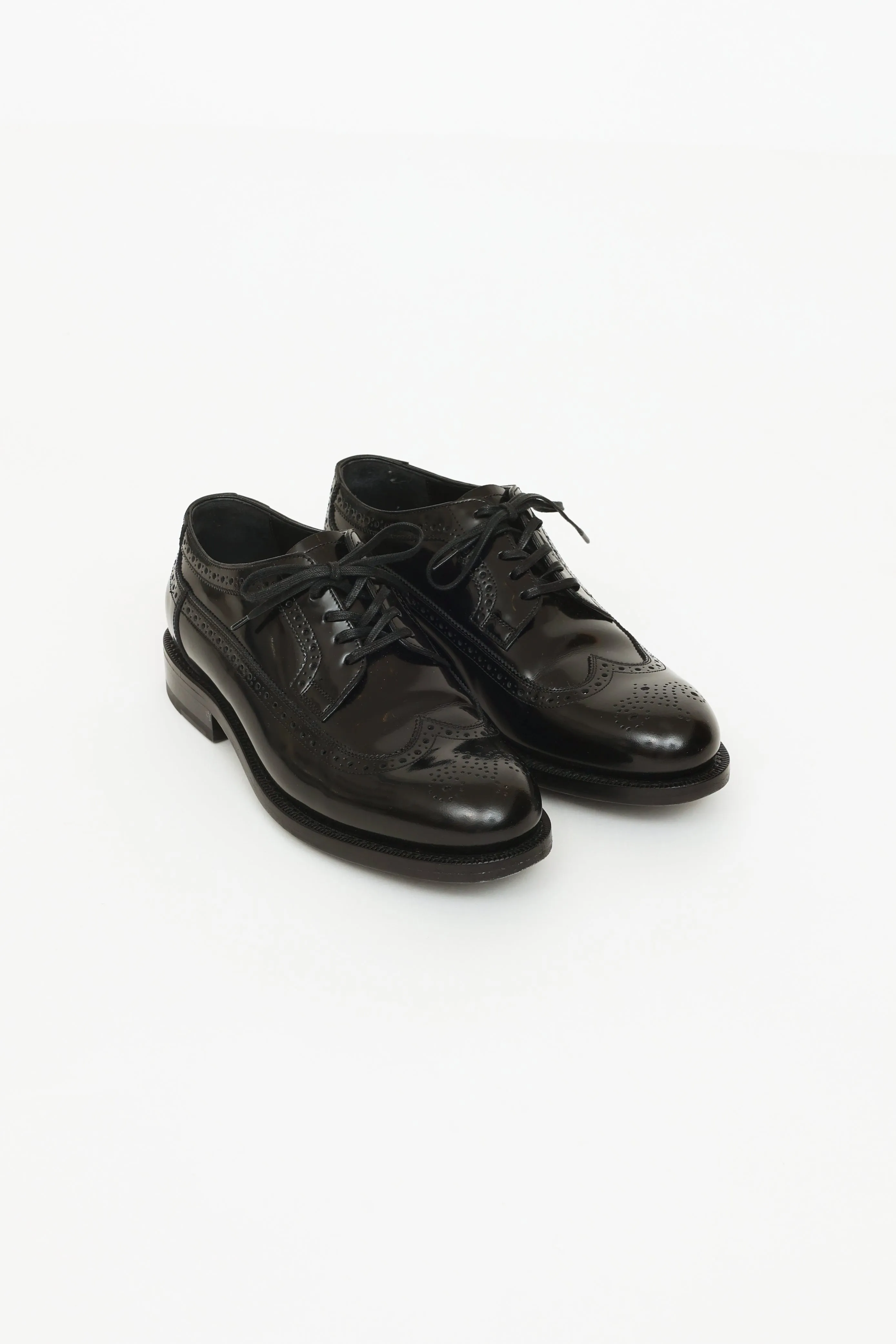 Black Wingtip Oxfords